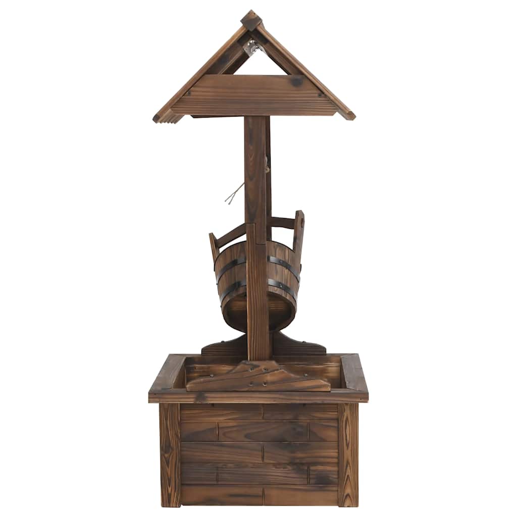 Pozzo dei Desideri con Pompa 57x50x112 cm Massello di Abete | homemem39