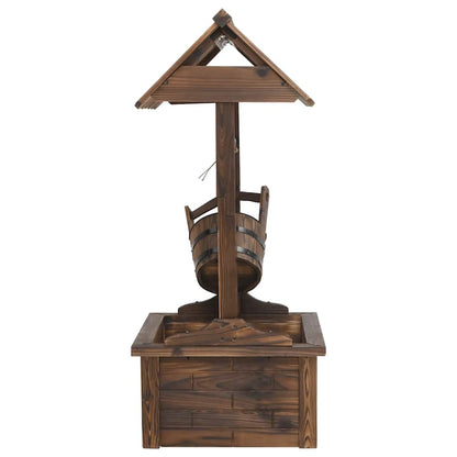Pozzo dei Desideri con Pompa 57x50x112 cm Massello di Abete | homemem39