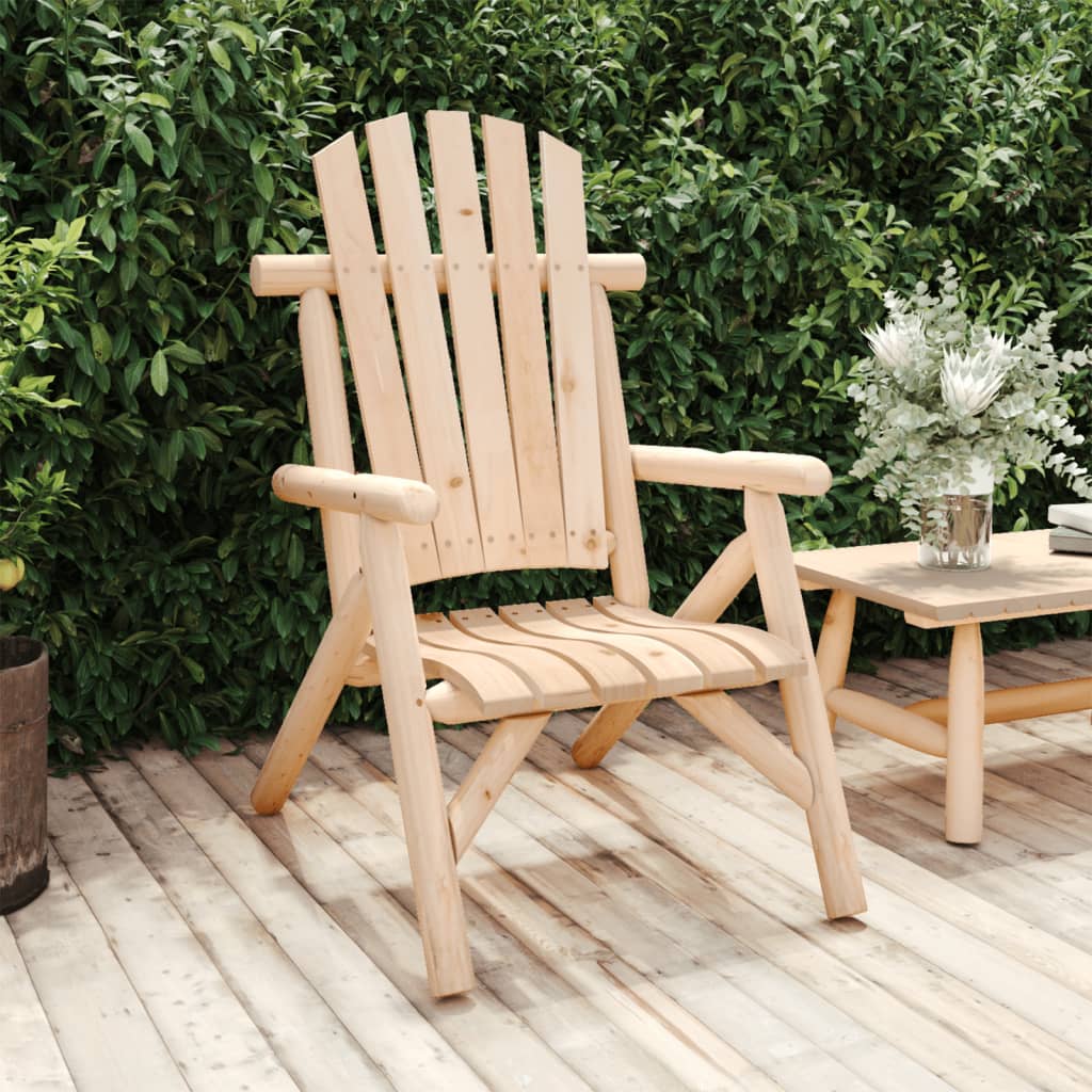 Sedia da Giardino 68x86x103 cm in Legno Massello di Abete Rosso | homemem39