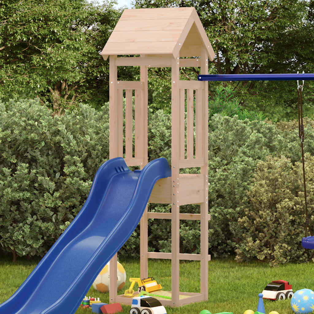 Torre da Gioco 52,5x46,5x206,5 cm in Legno Massello di Pino | homemem39