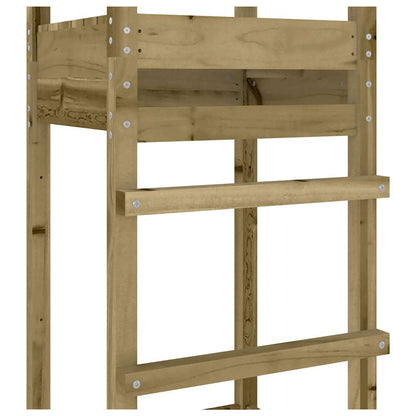 Torre da Gioco 52,5x46,5x206,5 cm in Legno di Pino Impregnato | homemem39