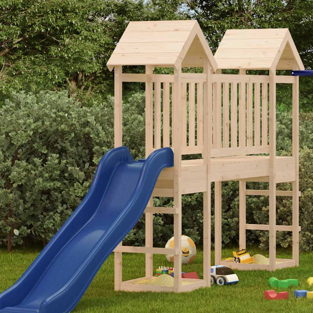 Torre da Gioco 53x46,5x194 cm in Legno Massello di Pino | homemem39