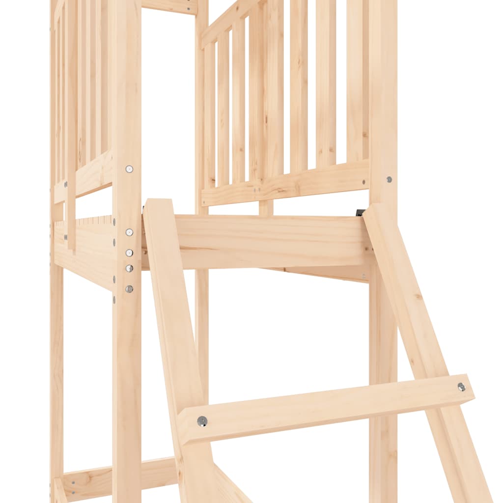 Set da Gioco da Esterno 53x110x214 cm in Legno Massello di Pino | homemem39