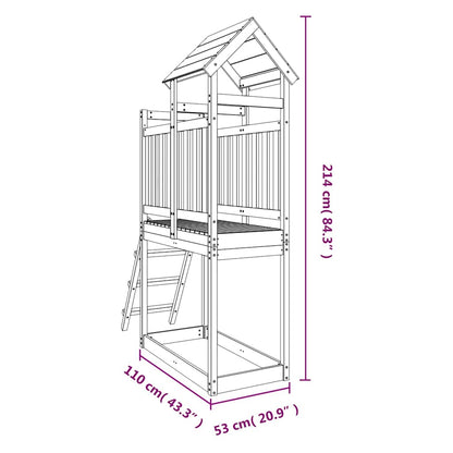 Set da Gioco da Esterno 53x110x214 cm Legno Massello di Douglas | homemem39