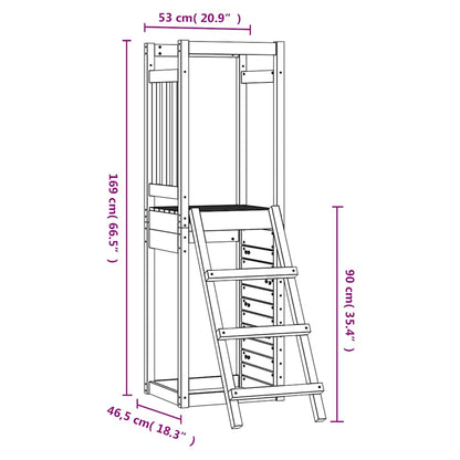 Set da Gioco da Esterno 53x46,5x169cm Legno Massello di Douglas | homemem39