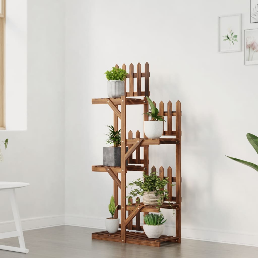 Portafiori 60x25x130 cm in Legno Massello di Abete - homemem39