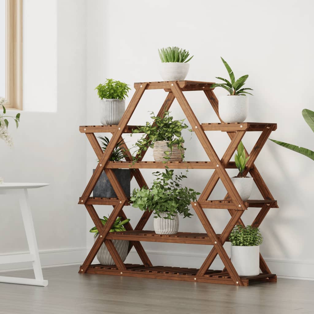 Portafiori 110x25x105 cm in Legno Massello di Abete - homemem39