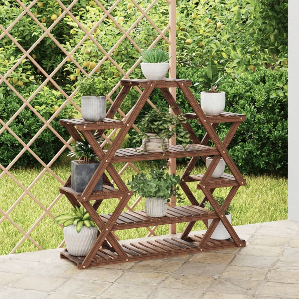 Portafiori 110x25x105 cm in Legno Massello di Abete - homemem39