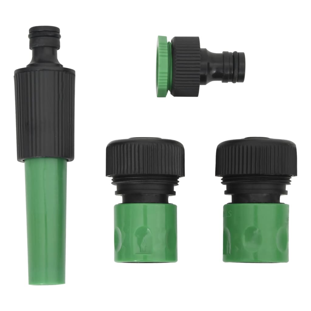 Set Tubo da Giardino con Raccordi Verde 0,75" 50 m in PVC