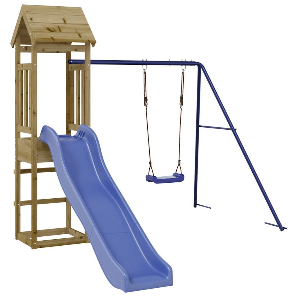 Set da Gioco da Esterno in Legno di Pino Impregnato - homemem39