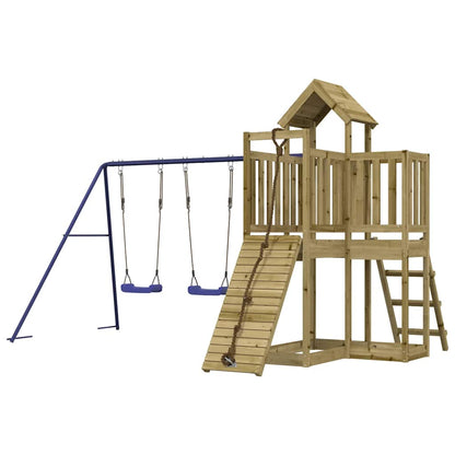 Set da Gioco da Esterno in Legno di Pino Impregnato | homemem39
