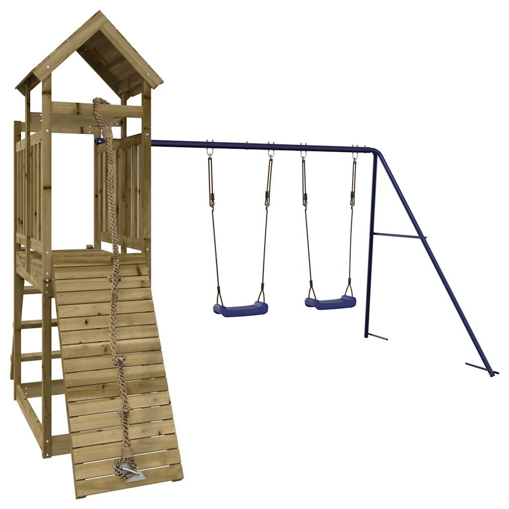 Set da Gioco da Esterno in Legno di Pino Impregnato | homemem39