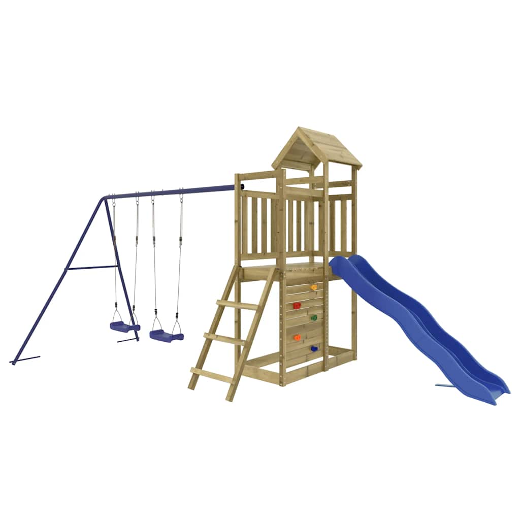 Set da Gioco da Esterno in Legno di Pino Impregnato | homemem39