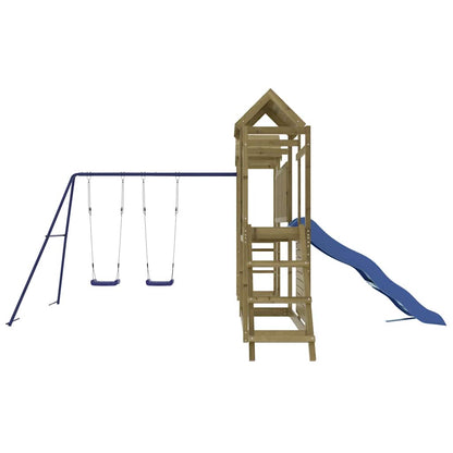Set da Gioco da Esterno in Legno di Pino Impregnato | homemem39