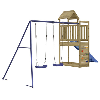 Set da Gioco da Esterno in Legno di Pino Impregnato | homemem39