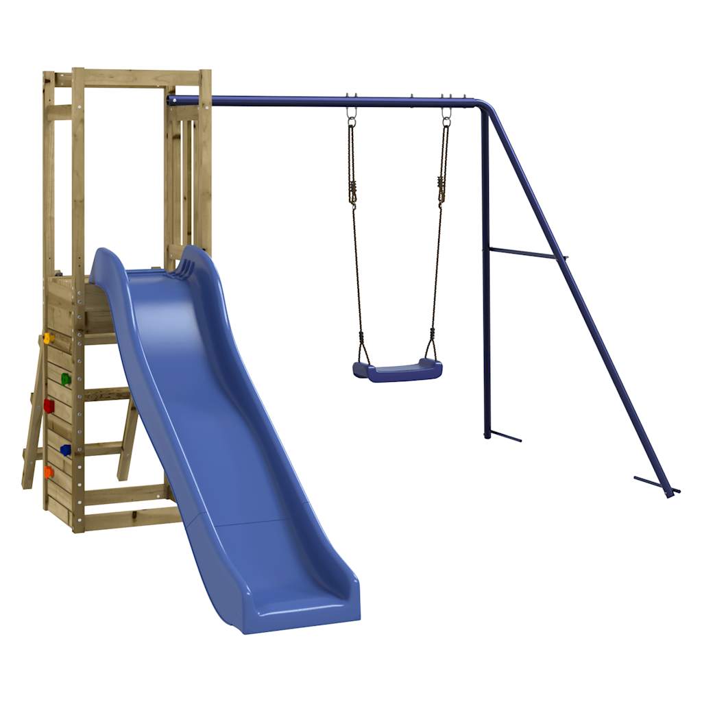 Set da Gioco da Esterno in Legno di Pino Impregnato | homemem39