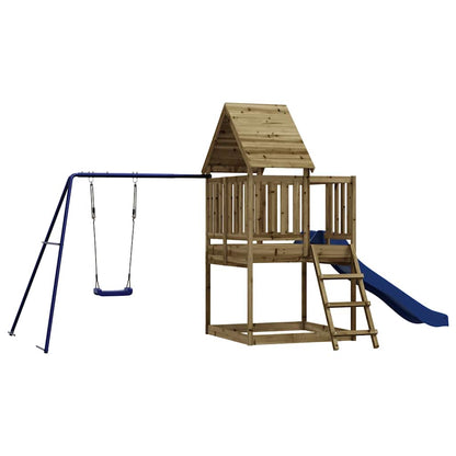 Set da Gioco da Esterno in Legno di Pino Impregnato | homemem39