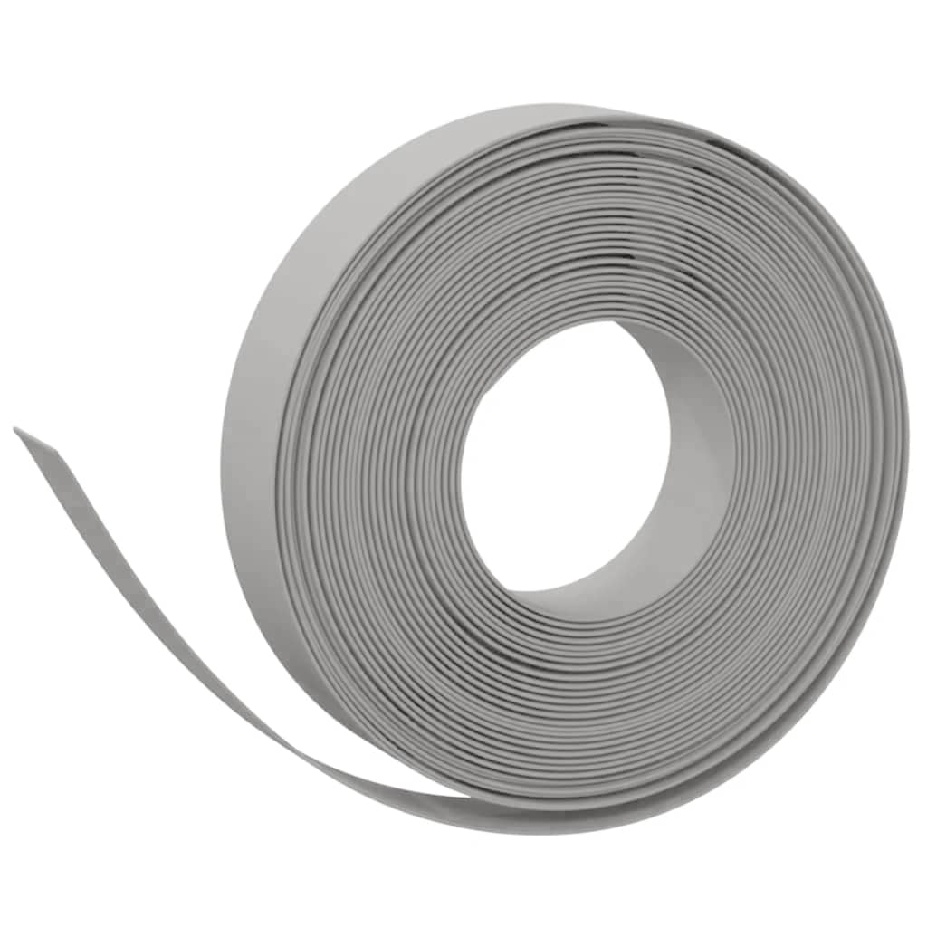 Bordature da Giardino 4 pz Grigie 10 m 10 cm in Polietilene | homemem39