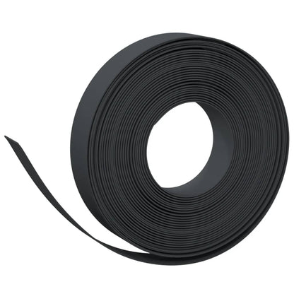 Bordature da Giardino 2 pz Nere 10 m 10 cm in Polietilene