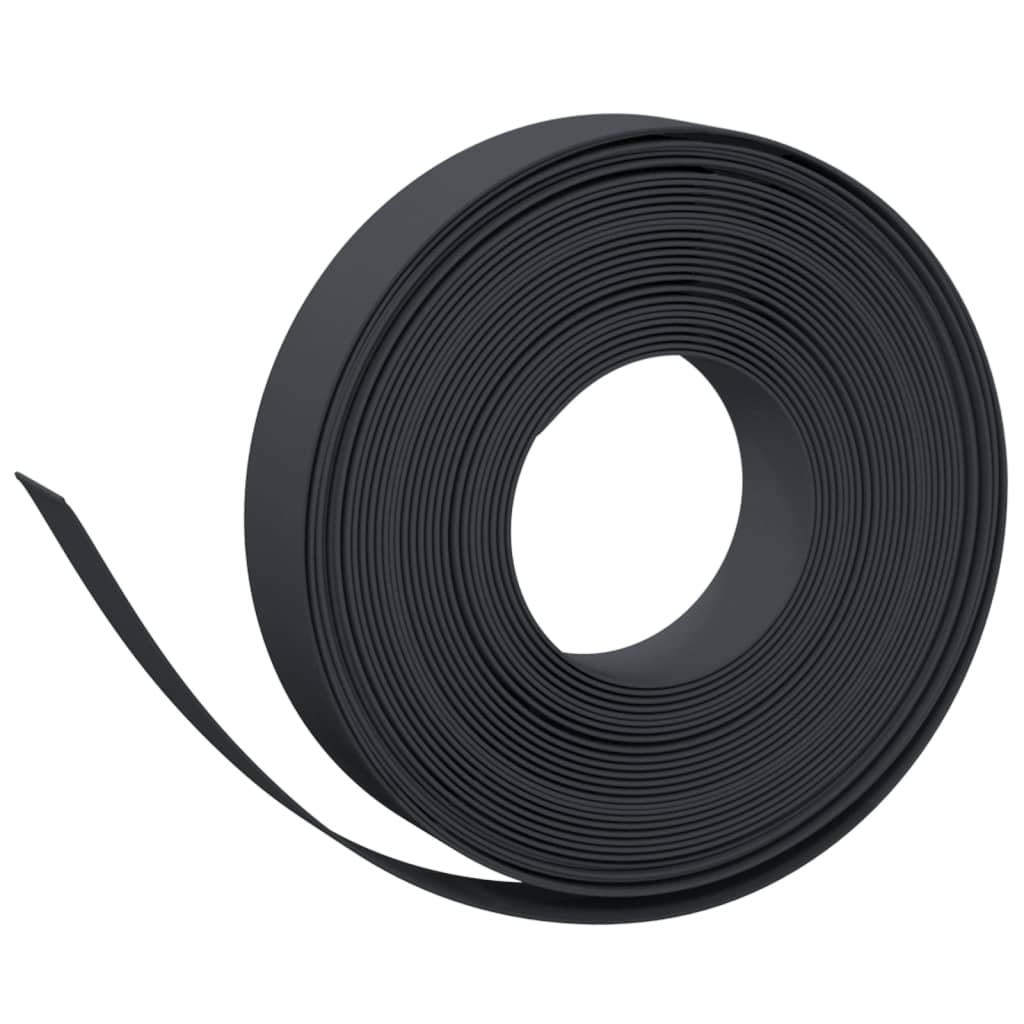 Bordature da Giardino 4 pz Nere 10 m 10 cm in Polietilene | homemem39