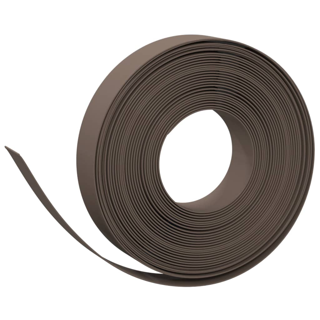 Bordature da Giardino 4 pz Marroni 10 m 10 cm in Polietilene | homemem39