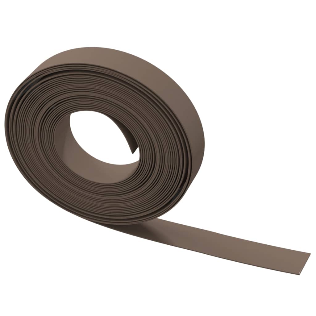 Bordature da Giardino 5 pz Marroni 10 m 10 cm in Polietilene | homemem39