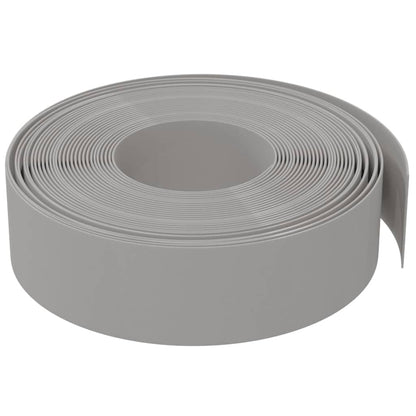Bordature da Giardino 4 pz Grigie 10 m 15 cm in Polietilene - homemem39