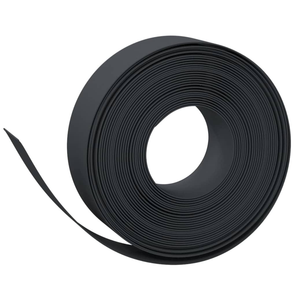 Bordature da Giardino 2 pz Nere 10 m 15 cm in Polietilene | homemem39