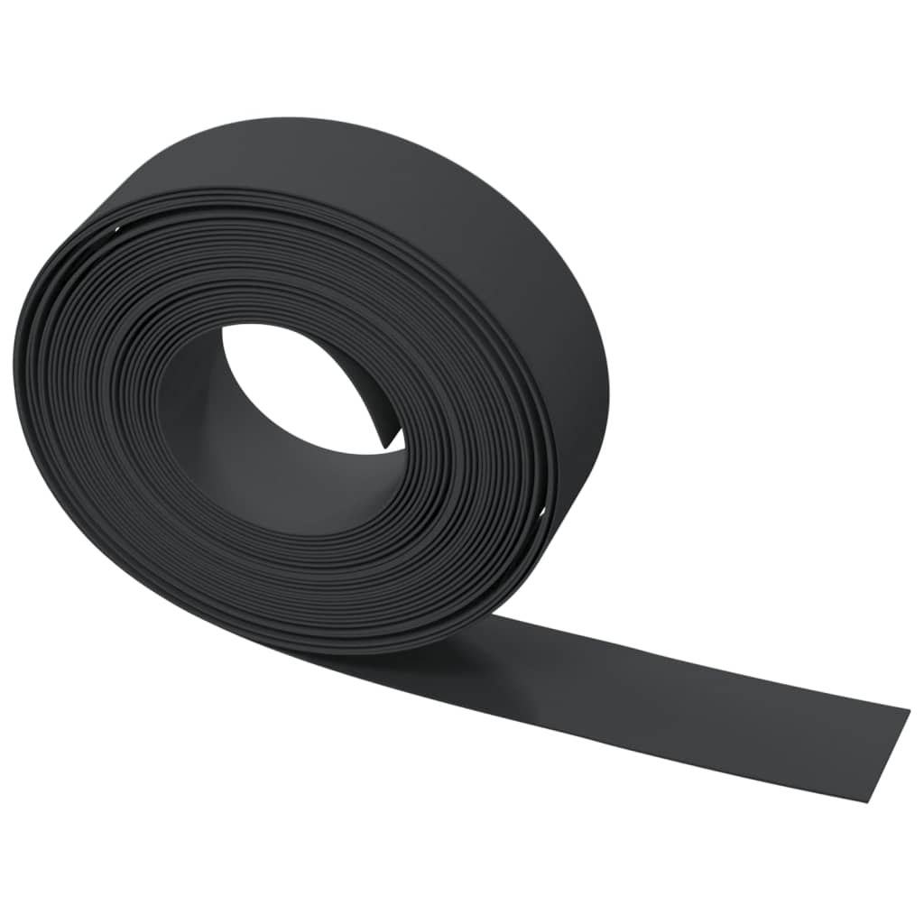 Bordature da Giardino 3 pz Nere 10 m 15 cm in Polietilene | homemem39