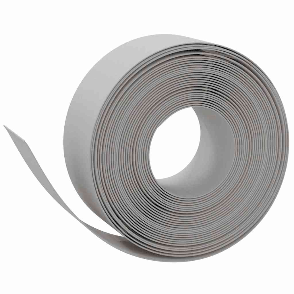 Bordature da Giardino 4 pz Grigie 10 m 20 cm in Polietilene | homemem39
