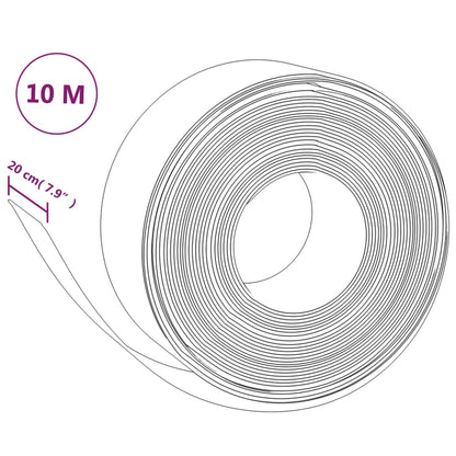 Bordature da Giardino 4 pz Nere 10 m 20 cm in Polietilene - homemem39
