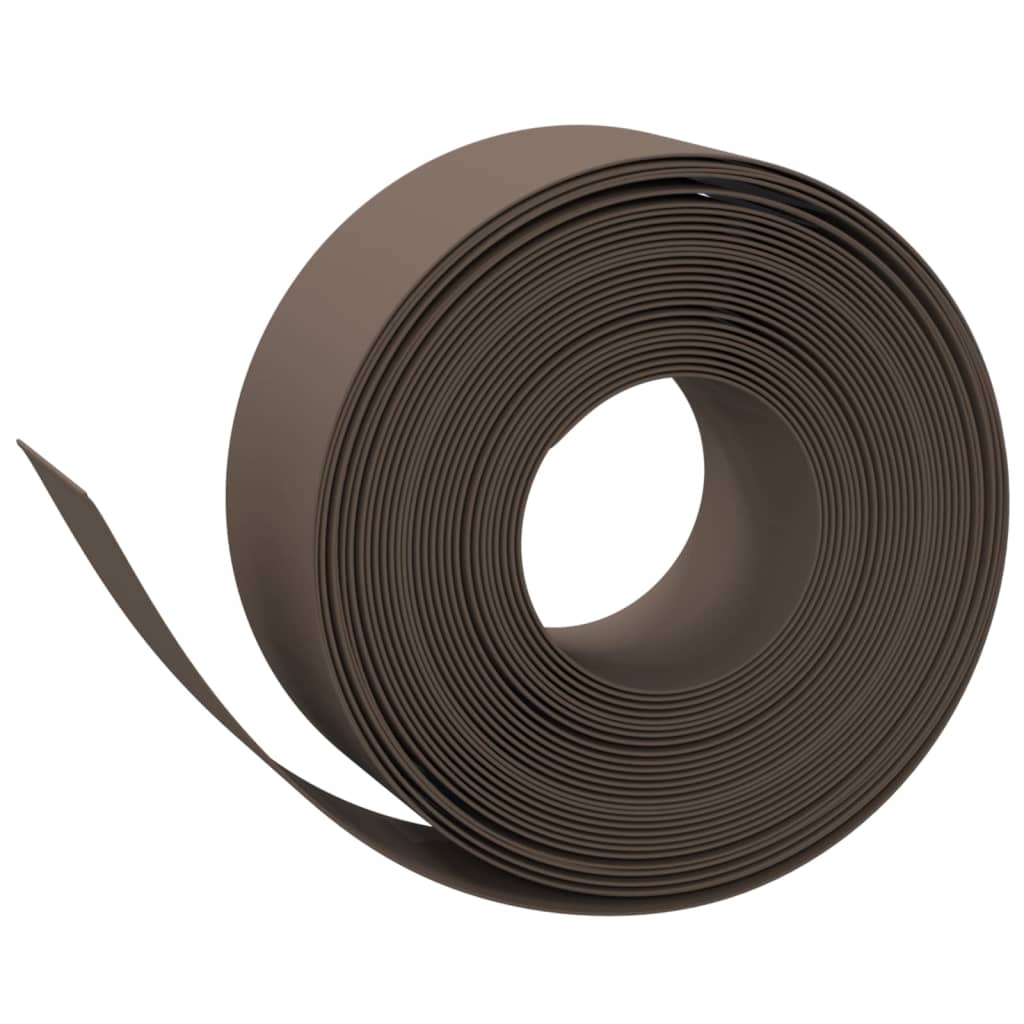 Bordature da Giardino 2 pz Marroni 10 m 20 cm in Polietilene | homemem39