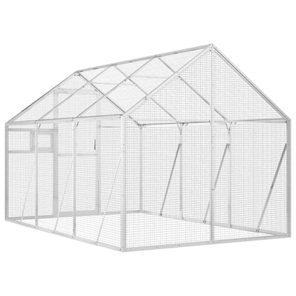 Voliera Argento 1,79x3x1,85 m in Alluminio | homemem39
