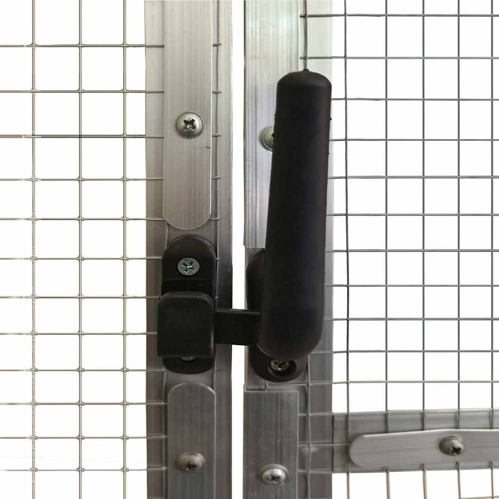 Voliera Argento 1,79x8x1,85 m in Alluminio | homemem39