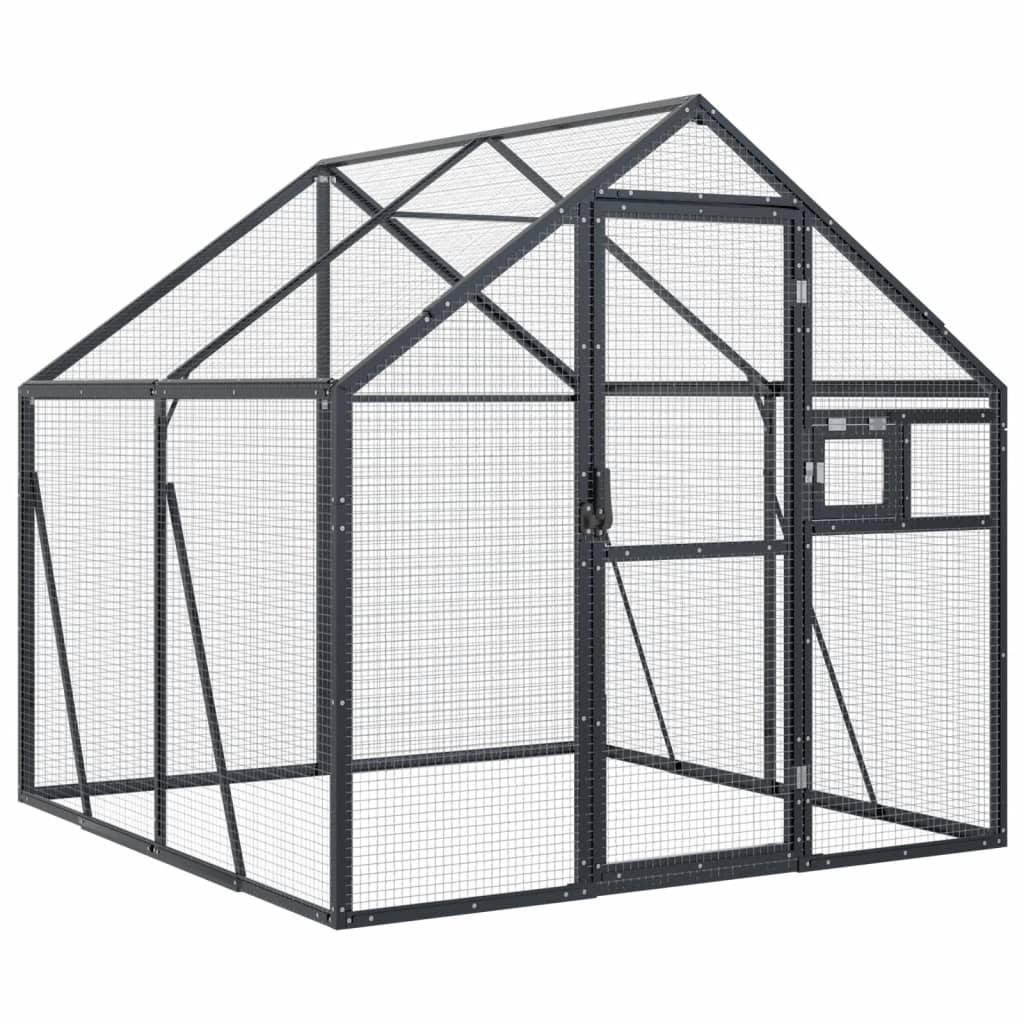 Voliera Antracite 1,79x2x1,85 m in Alluminio | homemem39