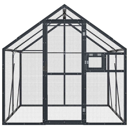 Voliera Antracite 1,79x2x1,85 m in Alluminio | homemem39