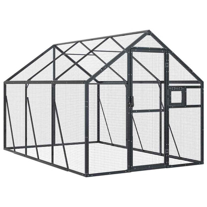 Voliera Antracite 1,79x3x1,85 m in Alluminio | homemem39