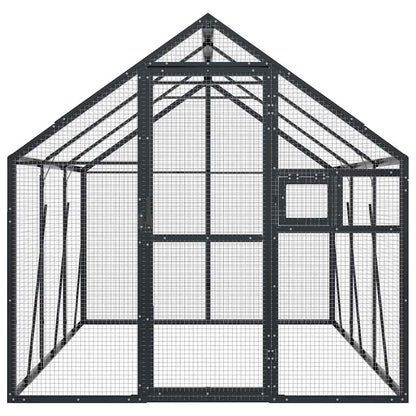 Voliera Antracite 1,79x3x1,85 m in Alluminio | homemem39