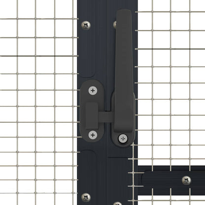 Voliera Antracite 1,79x3x1,85 m in Alluminio | homemem39