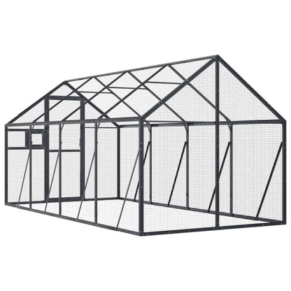Voliera Antracite 1,79x4x1,85 m in Alluminio | homemem39