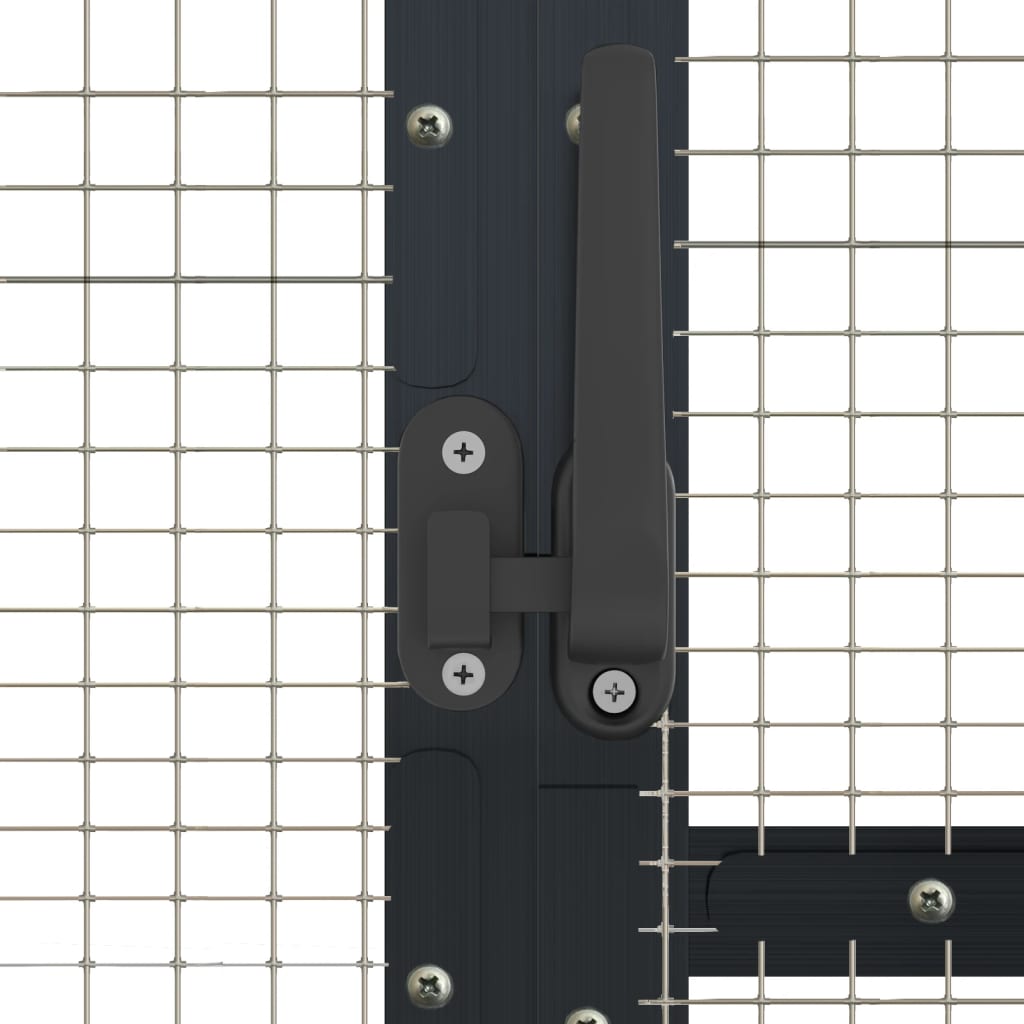 Voliera Antracite 1,79x4x1,85 m in Alluminio | homemem39