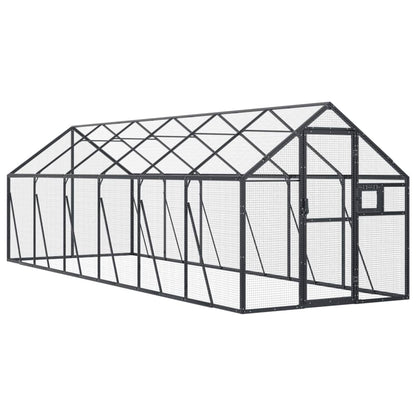 Voliera Antracite 1,79x6x1,85 m in Alluminio | homemem39
