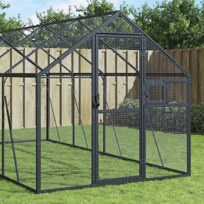 Voliera Antracite 1,79x8x1,85 m in Alluminio | homemem39