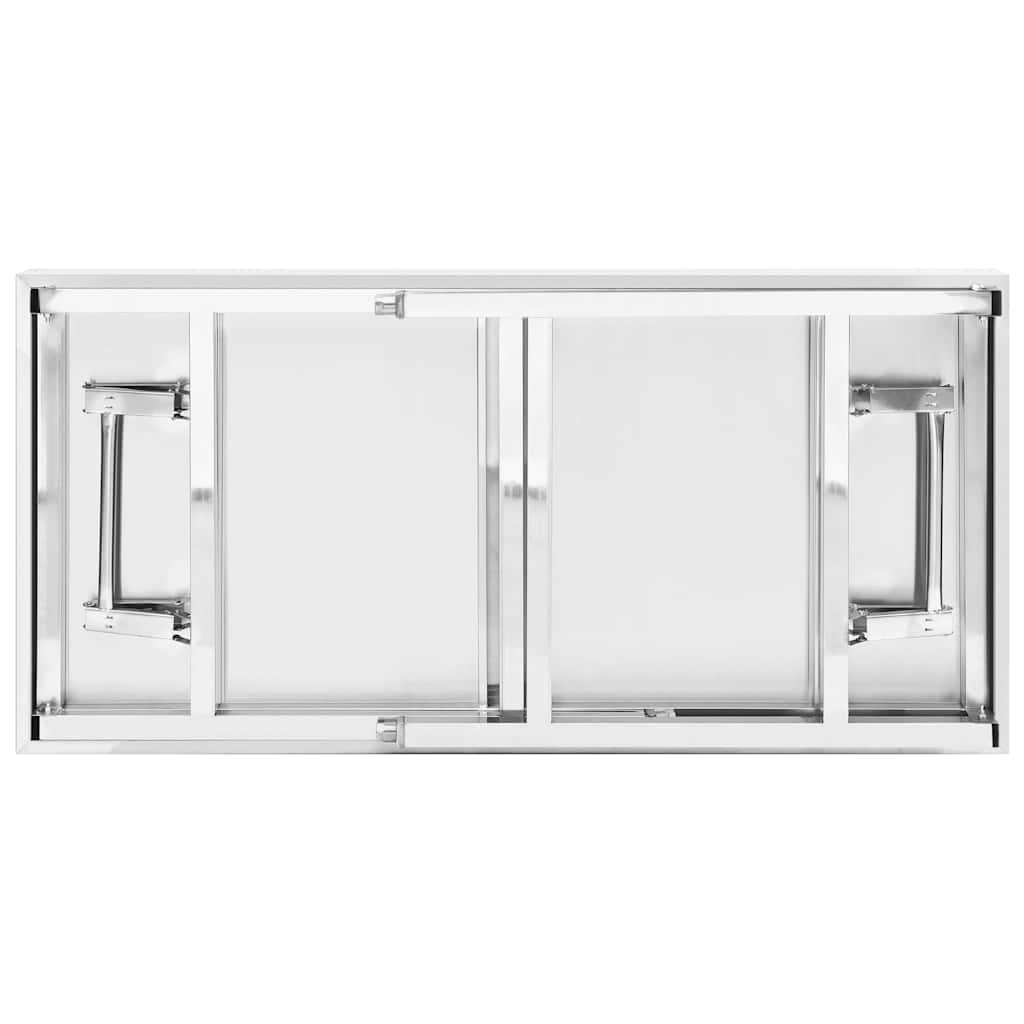 Tavolo Lavoro Cucina con Ripiano 120x60x115 cm Acciaio Inox | homemem39