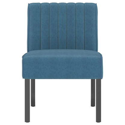 Sedia Pantofola Blu in Velluto
