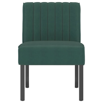 Sedia Pantofola Verde Scuro in Velluto