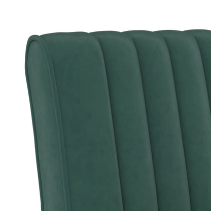 Sedia Pantofola Verde Scuro in Velluto