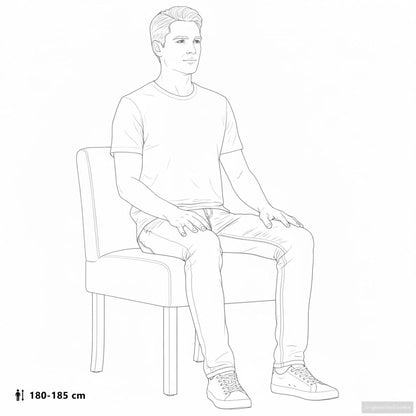 Sedia Pantofola in Tessuto Nero | homemem39