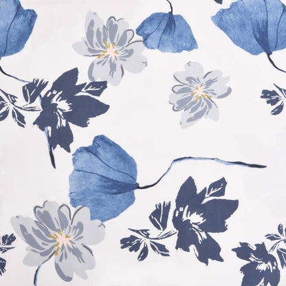 Sedia Pantofola in Tessuto Fiori Blu - homemem39