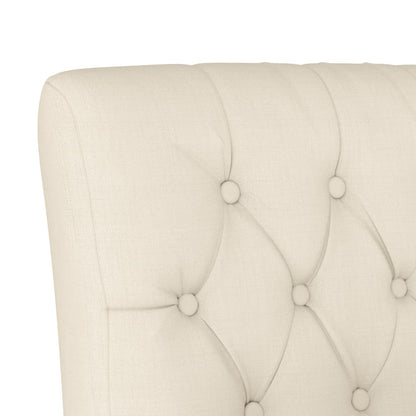 Sedia Pantofola in Lino Design Bottoni - homemem39